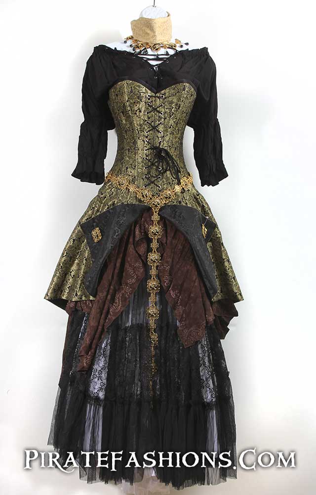 dress with built in corset